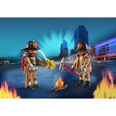 Set 2 figurine, Pompieri cu accesorii, City Action Playmobil
