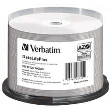 CD-R 80minute, 52x, 50 buc/bulk, printabil, DL, Azo Verbatim