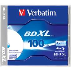 BD-R, 100GB, 4x, carcasa, printabil, DL, XL Verbatim