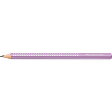 Creion fara guma, B, violet, Sparkle Jumbo Faber Castell-FC111663