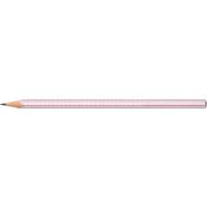 Creion fara guma, B, roz metalizat, Sparkle 2023 Faber Castell-FC118261