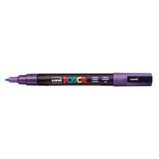 Marker pe baza de apa cu glitter, violet, varf 1,3mm, PC-3ML Uni Posca