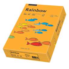 Carton copiator A4, 160g, colorat in masa portocaliu mediu, Rainbow 22