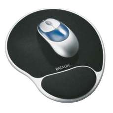 Pad mouse ergonomic cu gel, negru, Silver Lycra Esselte ES-67038