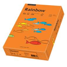 Carton copiator A4, 160g, colorat in masa portocaliu intens, Rainbow 26