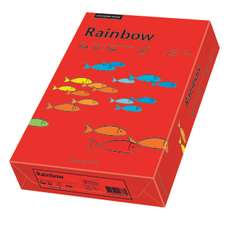 Carton copiator A4, 160g, colorat in masa rosu intens, Rainbow 28