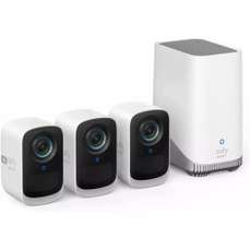 Kit supraveghere video eufyCam 3C S300 wireless cu 3 camere video, Ultra HD 4k, Anker Eufy