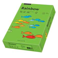 Carton copiator A4, 160g, colorat in masa verde intens, Rainbow 78