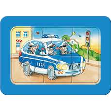 Puzzle, Animale conducand vehicule, 3x6 piese, Ravensburger