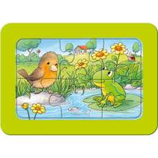 Puzzle, Animale in Gradina, 3x6 piese, Ravensburger