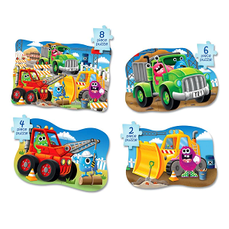 Set Primele mele 4 puzzle-uri Monster Truck, The Learning Journey