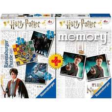 Puzzle si Joc Memory, Harry Potter, 25/36/49 piese, Ravensburger