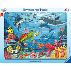 Puzzle tip rama, Animale marine, 30 piese, Ravensburger
