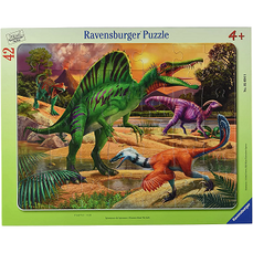 Puzzle tip rama, Dinozauri, 42 piese, Ravensburger