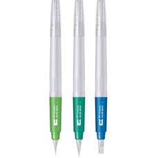 Pensula cu rezervor de apa, par sintetic, Water Brush Set 3 - Fin / Mediu / Flat, Tombow