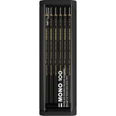 Creioane grafit, 4B, 12 buc/set, MONO 100 Black Tombow-MONO-100-12-4B