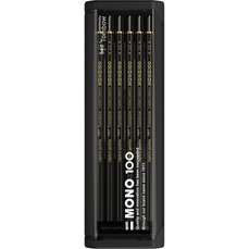Creioane grafit, 2B, 12 buc/set, MONO 100 Black Tombow-MONO-100-12-2B