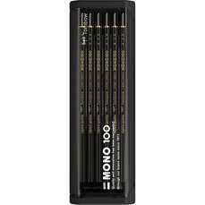 Creioane grafit, B, 12 buc/set, MONO 100 Black Tombow-MONO-100-12-B