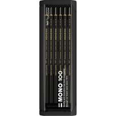 Creioane grafit, 2H, 12 buc/set, MONO 100 Black Tombow-MONO-100-12-2H