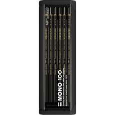 Creioane grafit, 3H, 12 buc/set, MONO 100 Black Tombow-MONO-100-12-3H
