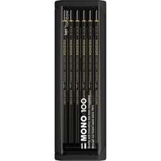Creioane grafit, 4H, 12 buc/set, MONO 100 Black Tombow-MONO-100-12-4H