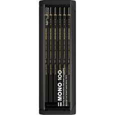 Creioane grafit, 5H, 12 buc/set, MONO 100 Black Tombow-MONO-100-12-5H