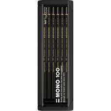 Creioane grafit, 9H, 12 buc/set, MONO 100 Black Tombow-MONO-100-12-9H