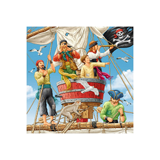 Puzzle, Aventurile Piratilor, 3x49 piese, Ravensburger
