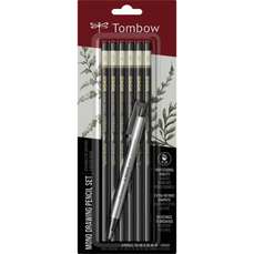 Creioane grafit, tarii asortate, 6buc/set, MONO 100 Black Tombow MONO-6PC