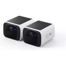 Set 2 camera supraveghere video, wireless, 2K, IP67, panou solar integrat, SoloCam S220 Eufy