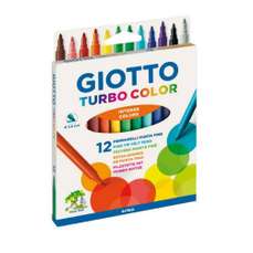 Carioca 12 culori/set, varf 2,8mm, GT-000071400, GIOTTO Turbo Color