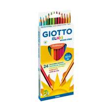 Creioane colorate 24culori/set, GIOTTO Elios