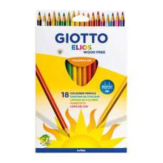 Creioane colorate 18culori/set, GIOTTO Elios