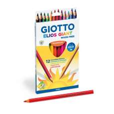 Creioane colorate 12culori/set, GIOTTO Elios Giant
