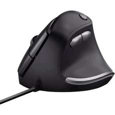 Mouse optic, 6 butoane si 1 scroll, negru, ergonomic vertical,24635, Bayo Trust