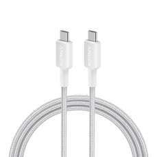 Cablu de date USB-C / USB-C, 0,9m, alb, 322 Anker