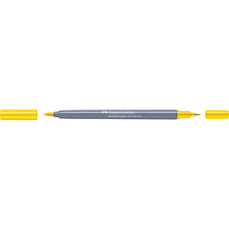 Marker solubil in apa, galben cadmium, 107, 2 varfuri, Goldfaber, Faber Castell-FC164607