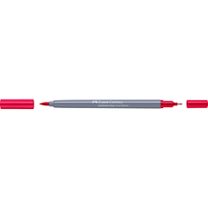 Marker solubil in apa, carmin, 126, 2 varfuri, Goldfaber, Faber Castell- FC164626