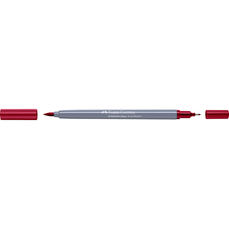 Marker solubil in apa, rosu muscata, 227, 2 varfuri, Goldfaber, Faber Castell- FC164627