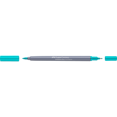 Marker solubil in apa, verde cobalt deschis, 356, 2 varfuri, Goldfaber, Faber Castell- FC164656