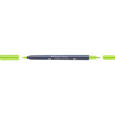 Sketch marker cu 2 varfuri, galben lime, 207, Goldfaber, Faber Castell- FC164705