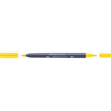 Sketch marker cu 2 varfuri, galben cadmium, 107, Goldfaber, Faber Castell- FC164707