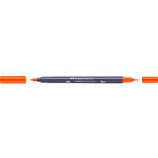Sketch marker cu 2 varfuri, portocaliu cadmium inchis, 115, Goldfaber, Faber Castell- FC164713