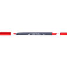 Sketch marker cu 2 varfuri, rosu scarlet, 118, Goldfaber, Faber Castell- FC164716