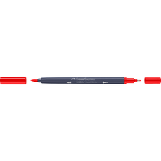 Sketch marker cu 2 varfuri, rosu scarlet, 118, Goldfaber, Faber Castell- FC164716