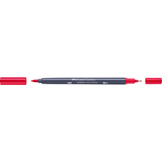 Sketch marker cu 2 varfuri, carmin permanent, 126, Goldfaber, Faber Castell- FC164717