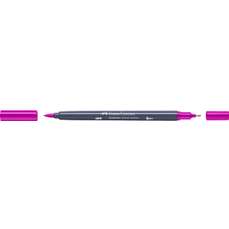 Sketch marker cu 2 varfuri, roz purpuriu mediu, 125, Goldfaber, Faber Castell- FC164723