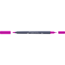 Sketch marker cu 2 varfuri, roz purpuriu mediu, 125, Goldfaber, Faber Castell- FC164723