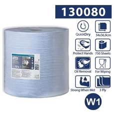 Prosop hartie albastra industriala, 3 str, 255m, Tork 130080
