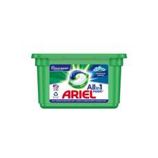 Detergent capsule gel pentru tesaturi, 12buc/cutie, All in 1 Mountain Spring Ariel
